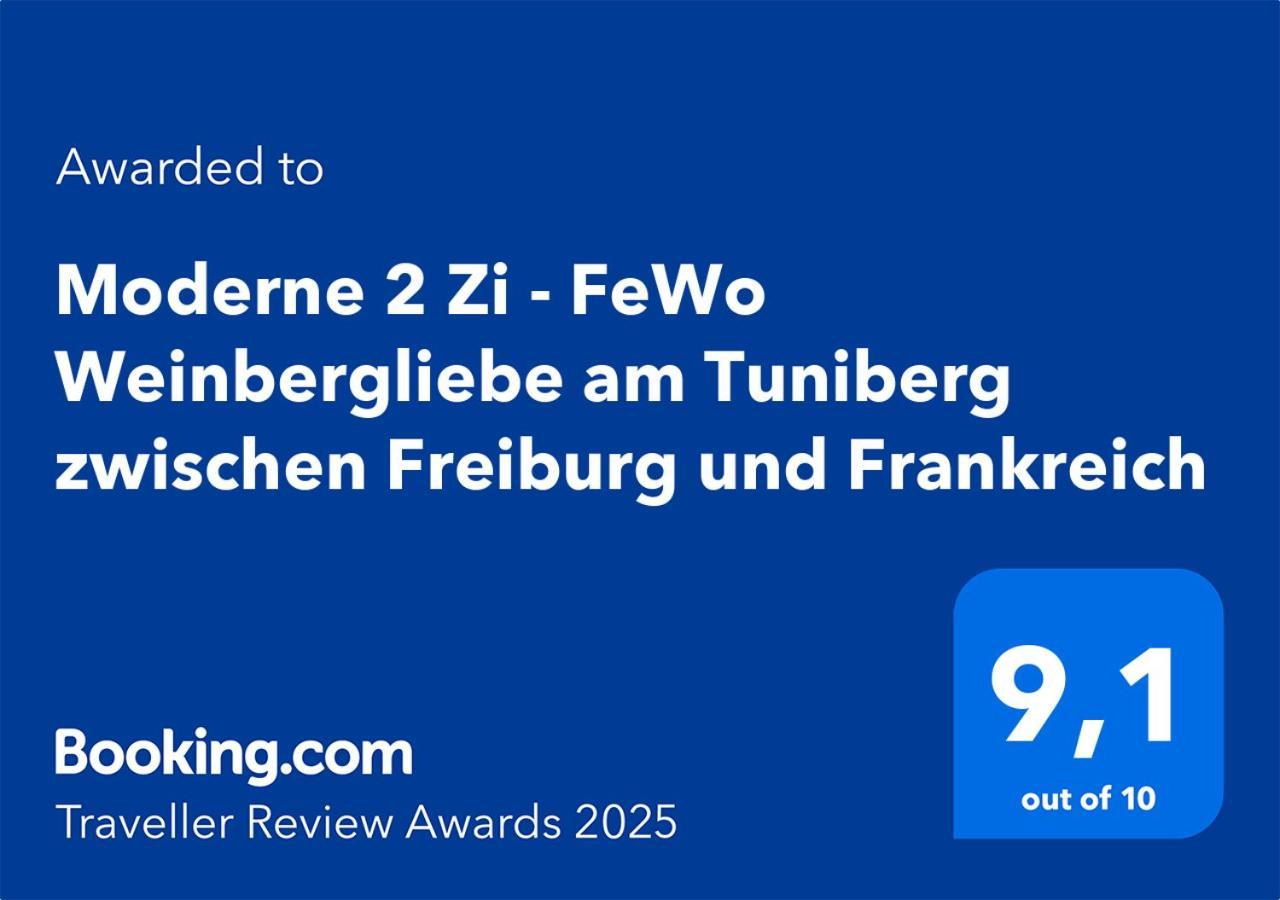 Moderne 2 Zi - Fewo Weinbergliebe Am Tuniberg Zwischen Freiburg Und Frankreich Merdingen Exteriör bild